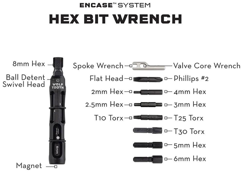 Wolf Tooth Components EnCase System Hex Bit Wrench Multitool kaufen | Bike-Discount