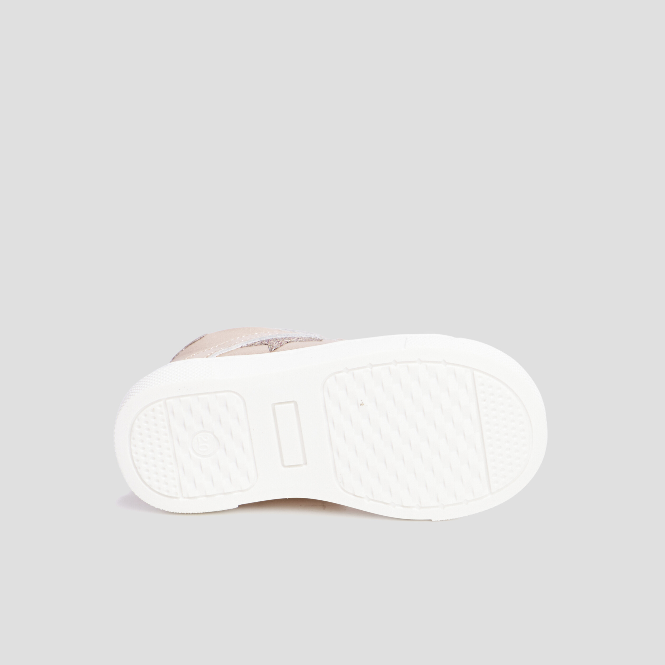 Bottillons métallisés en cuir rose champagne bébé fille | La Halle