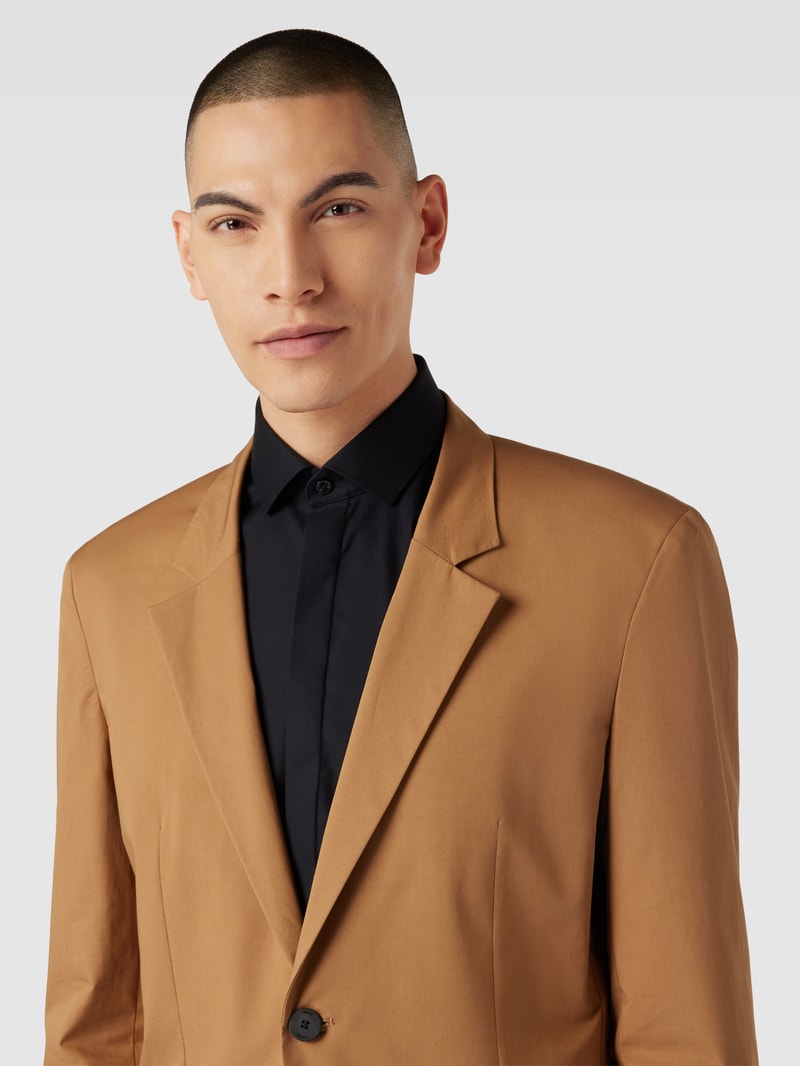 2-Knopf-Sakko mit aufgesetzten Taschen Modell 'Haero' in camel