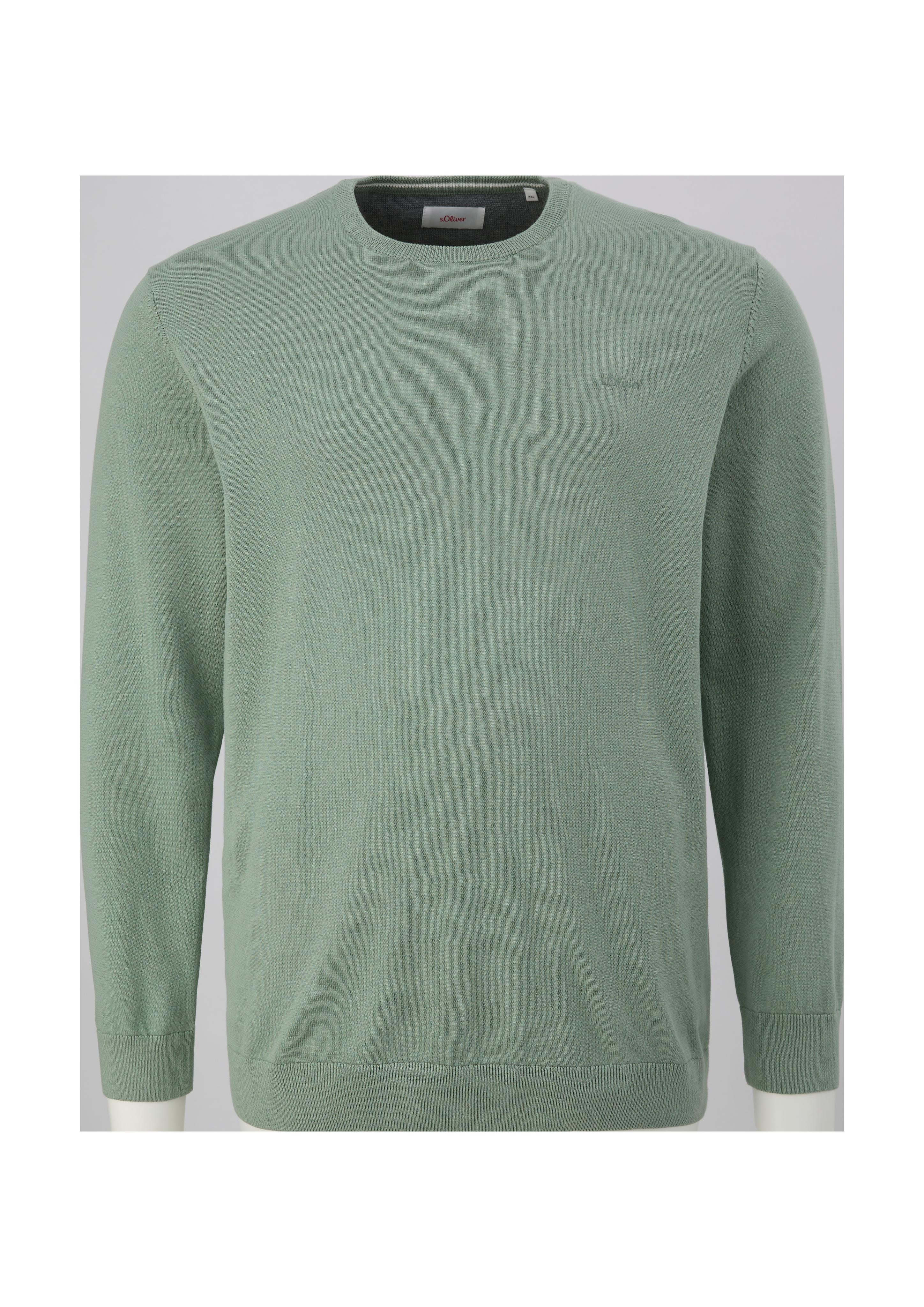Feinstrickpullover mit Logo-Detail  2139540-7210