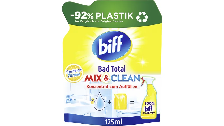 BIFF Badreiniger Konzentrat Total Mix & Clean Spritzige Zitrone 125 ml