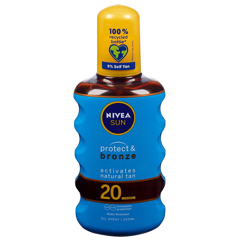 Nivea Nivea Sun SPF20 200 ml spray bronze oil