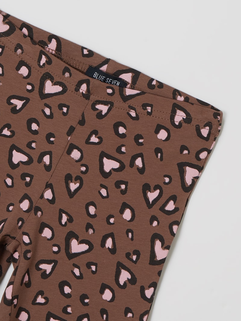 Sweatshirt mit Giraffen-Print in hellbraun