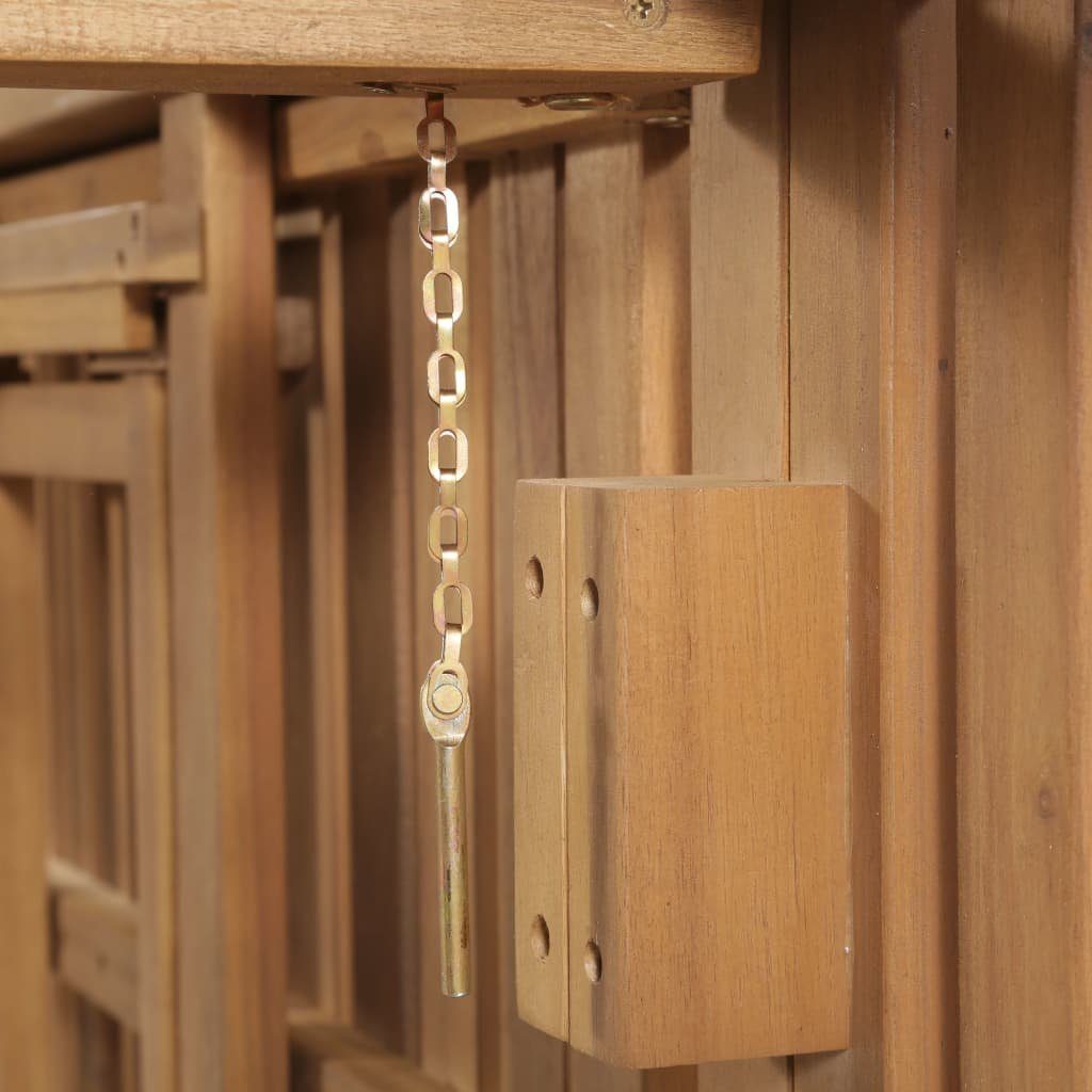 vidaXL Wellnessliege Klappbare Sonnenliege Massivholz Akazie Gartenliege Holz