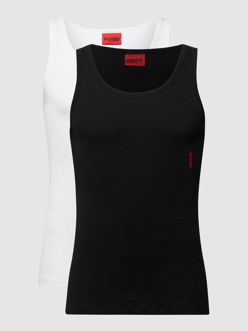 Tanktop im 2er-Pack in weiß