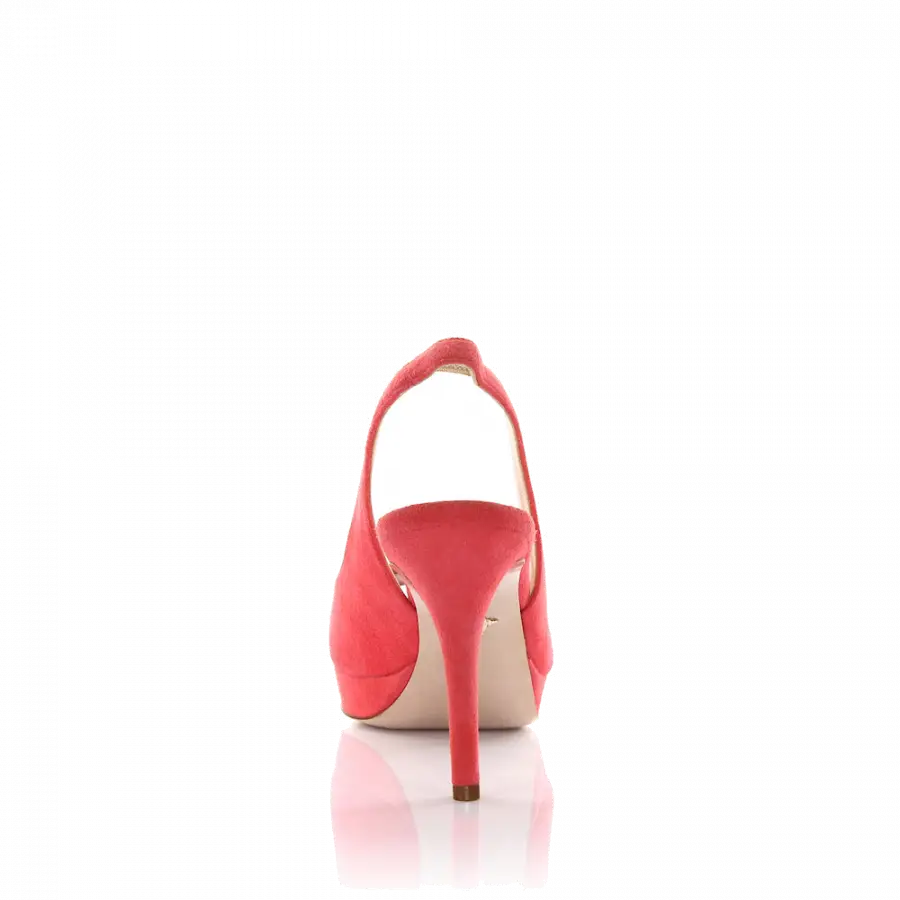 Unützer - Riemchensandalen Veloursleder coralle - pink