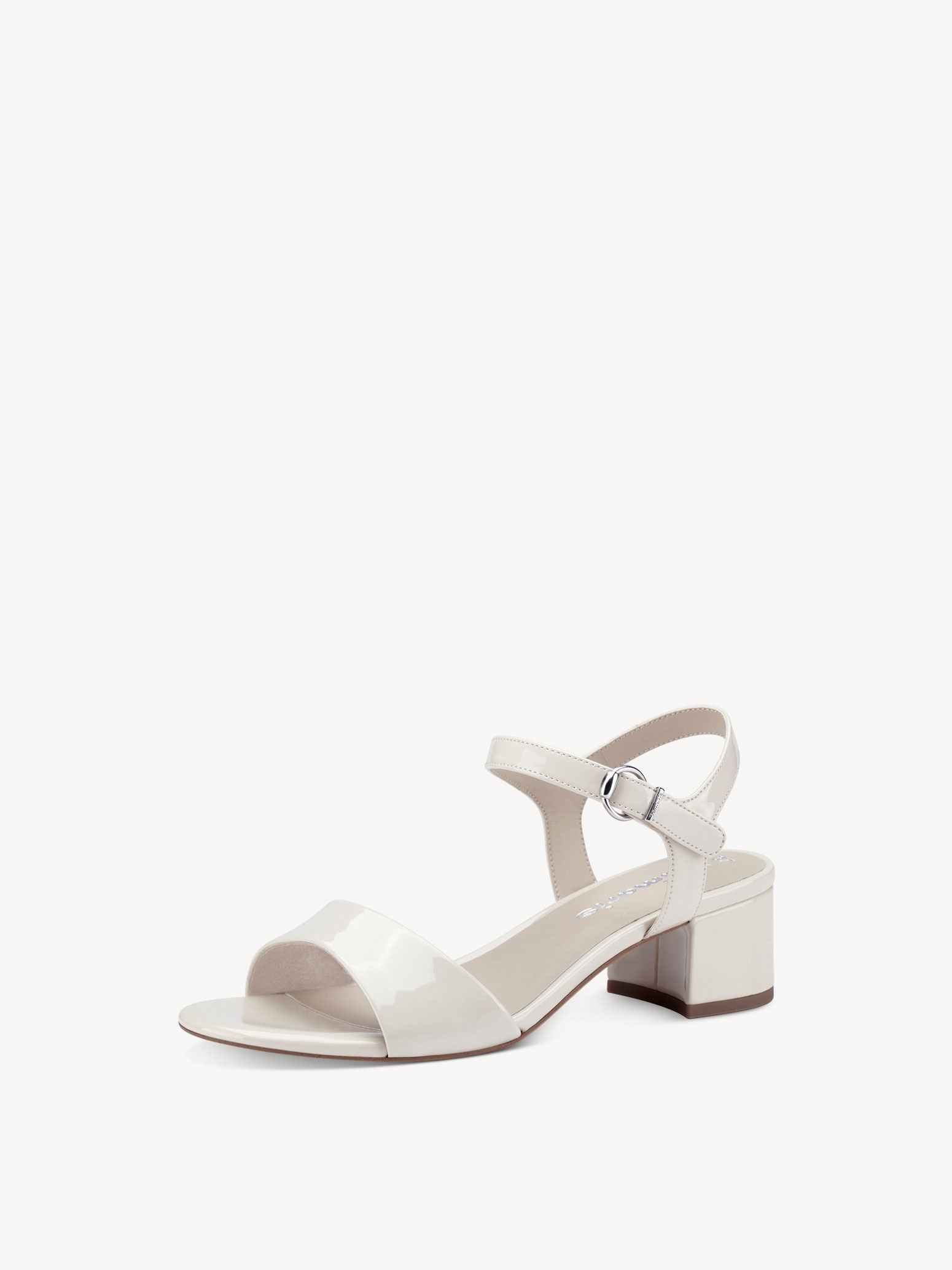 Sandale à talon - beige