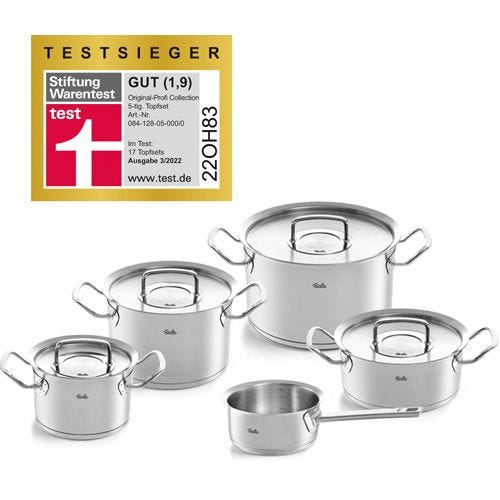 Original-Profi Collection® 5-teiliges Topfset mit Stielkasserolle
