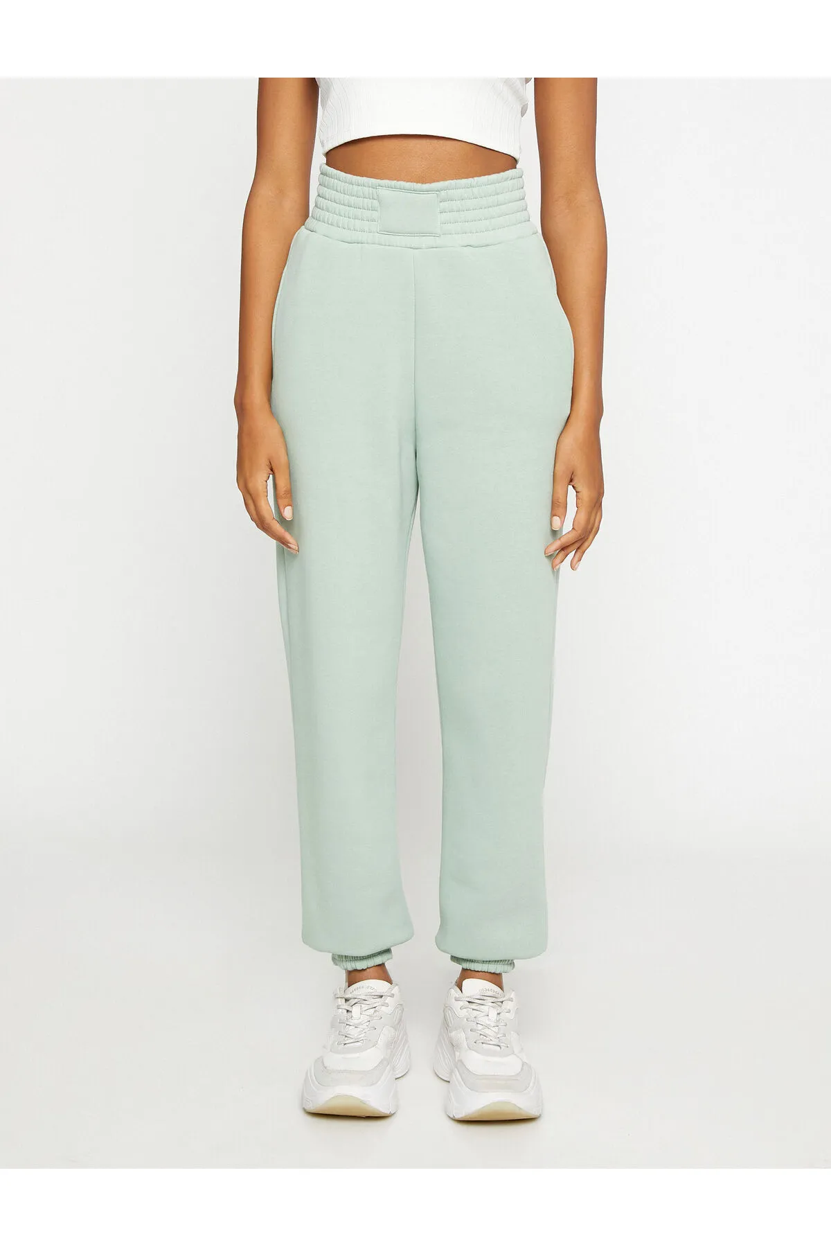 Koton  Jogger-Jogginghose mit hoher Taille und detaillierten Taschen