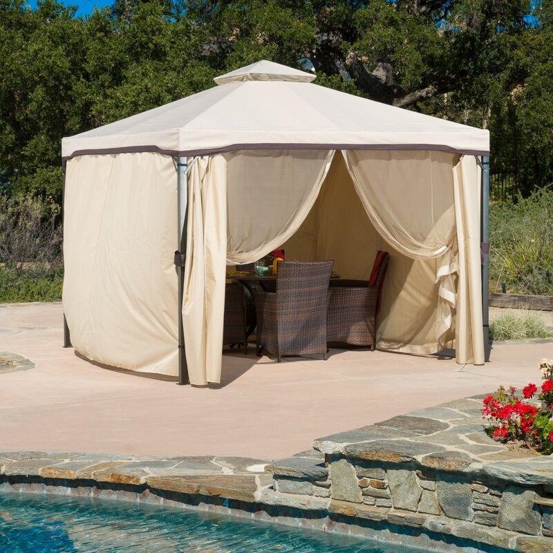 Franz 9.83 Ft. W X 9.83 Ft. D Metal Patio Gazebo