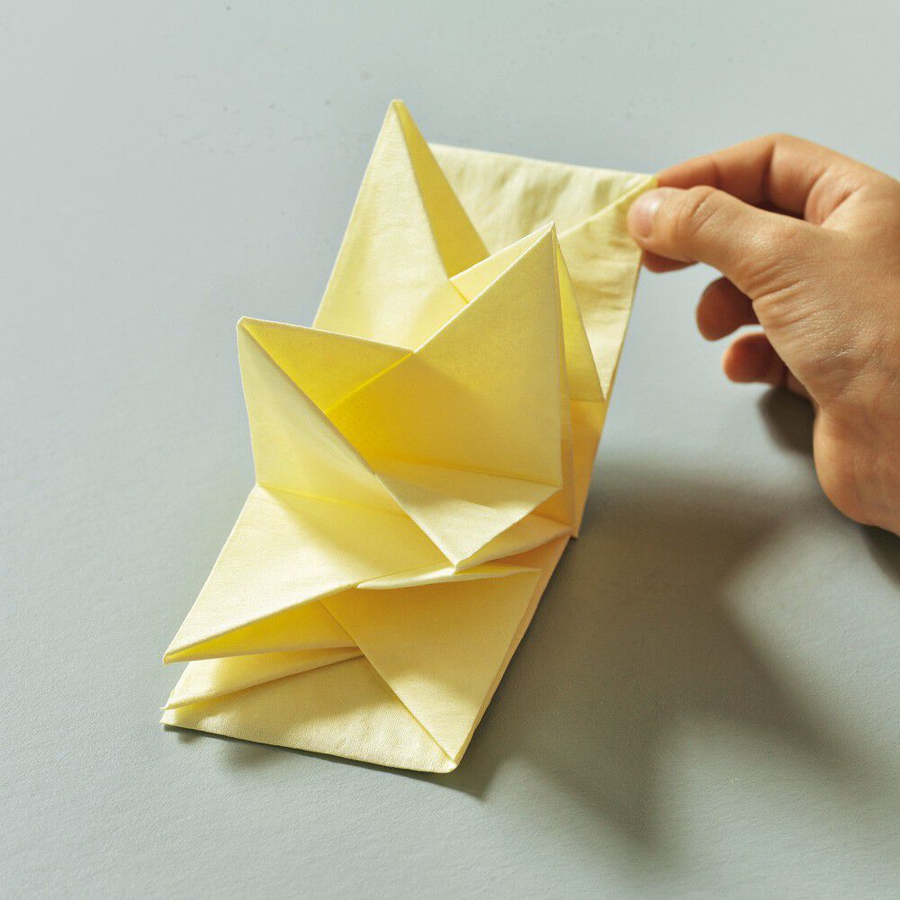 Lot de 12 serviettes prépliées