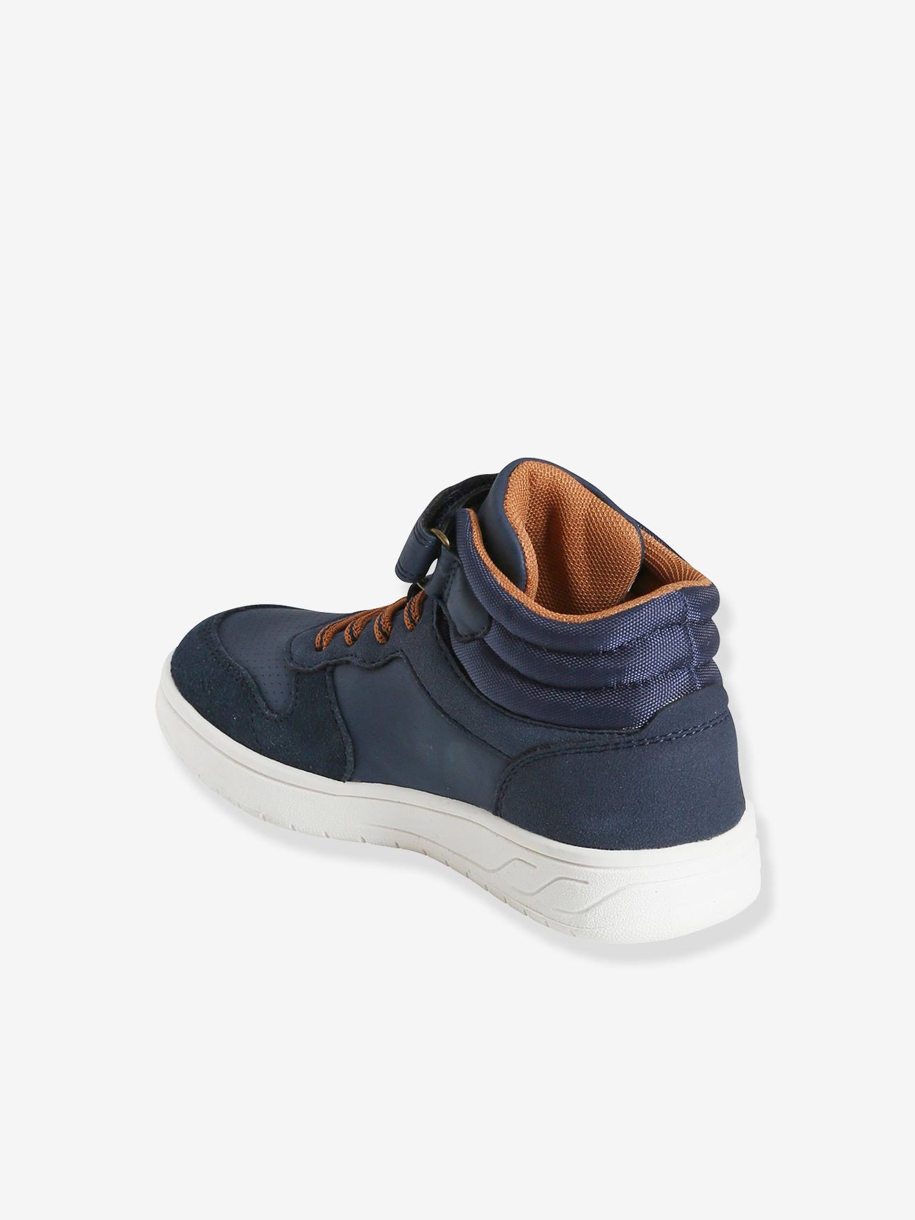 Vertbaudet Jungen High-Sneakers, Schnürung und Klett - marine