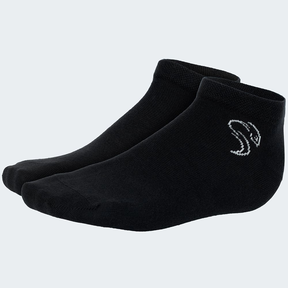 Black Snake 3-Pack Black Smooth Style Sneakersocken