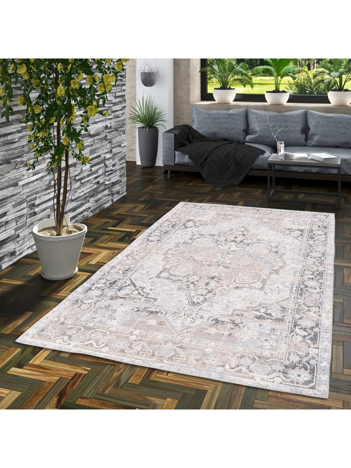 Pergamon Vintage Designerteppich Finesse Orient Keshan in Creme günstig kaufen