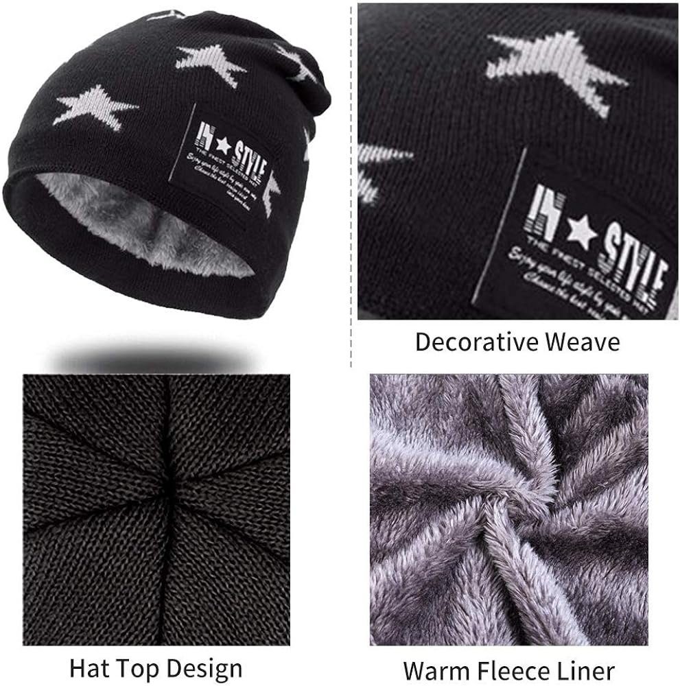 Alster Herz Fleecemütze Mütze Kinder mit Schlauchschal, Fleecefutter, Mütze+Loopschal, A0214 mitt Fleece, hält sehr warm