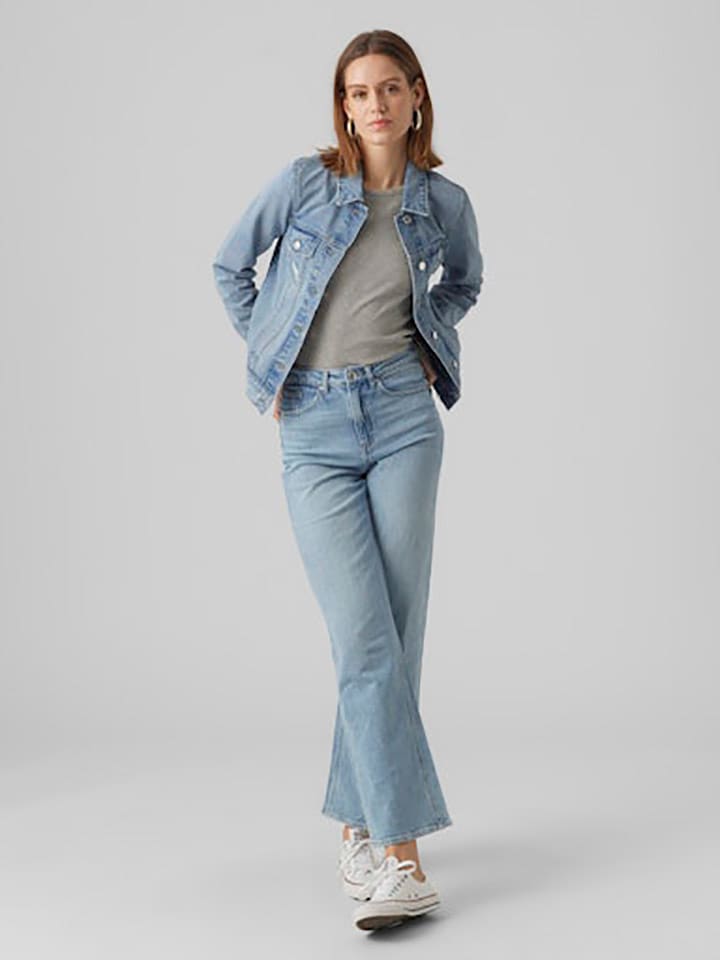 Vero Moda Jeansjacke in Hellblau günstig kaufen
