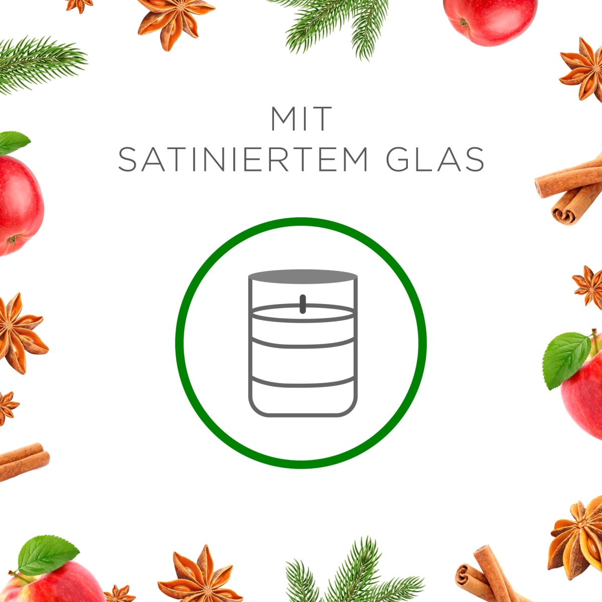 Duftkerze im Glas Zimtzauber & Bratapfel 105g, 1 St