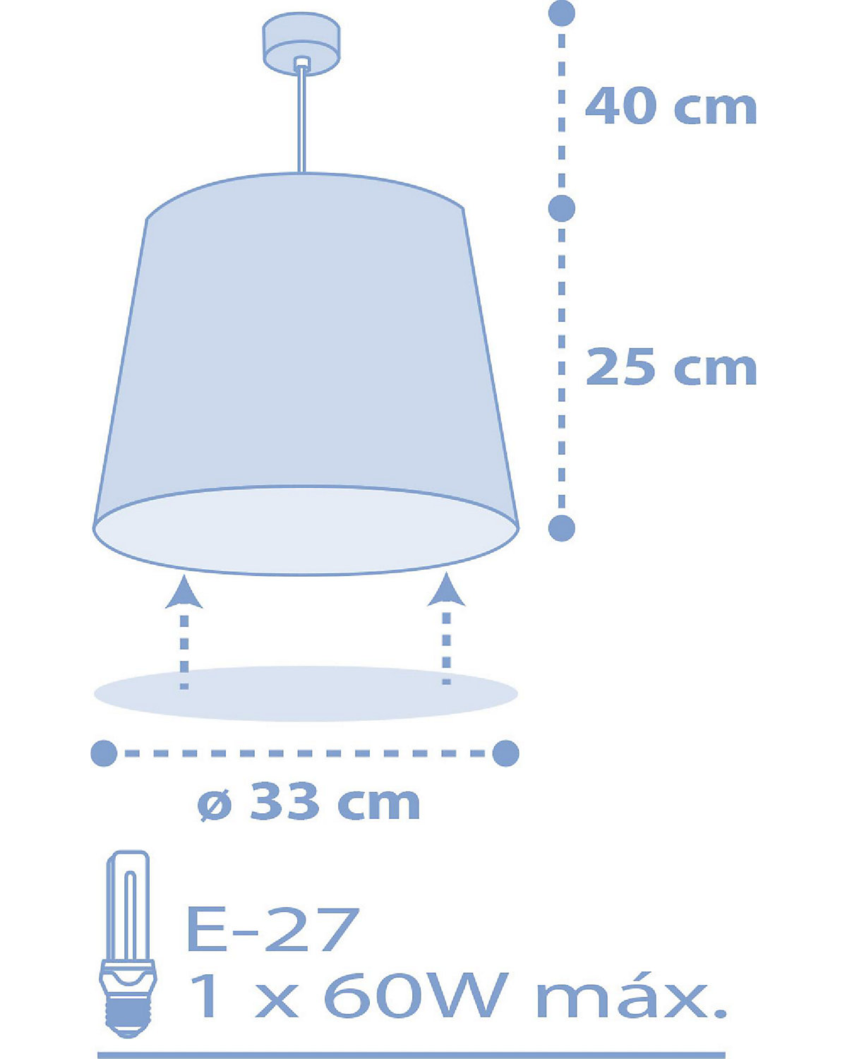 Hängelampe STAR LIGHT BLUE
