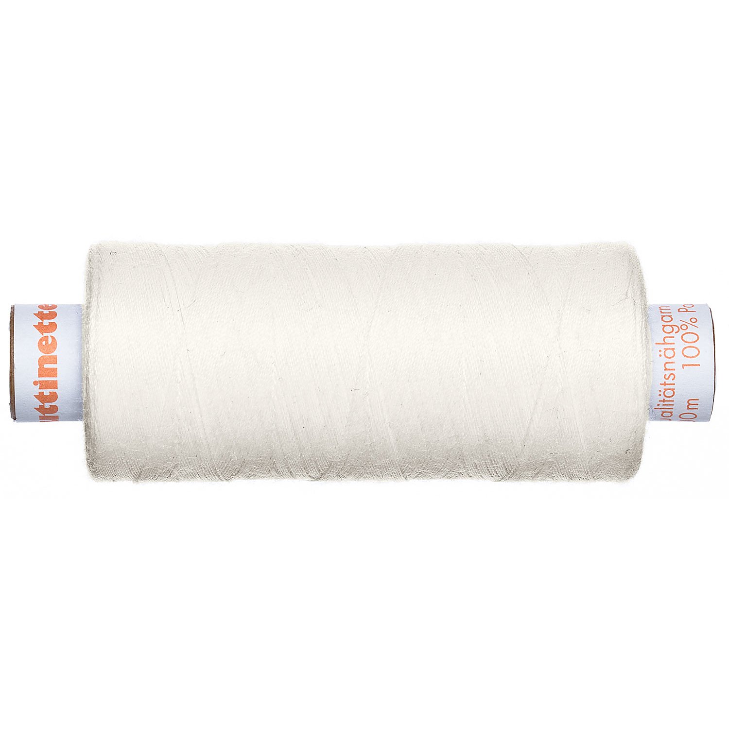 buttinette Universal-Nähgarn, Stärke: 100, 500m-Spule, wollweiß