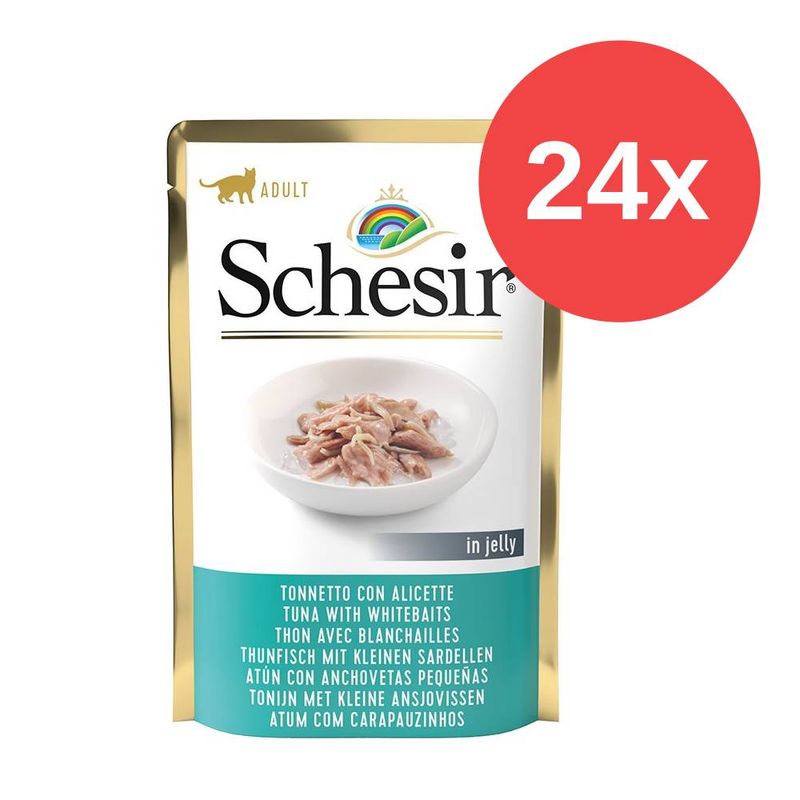 Sparpaket Schesir Pouch Katzenfutter 24 x 85 g