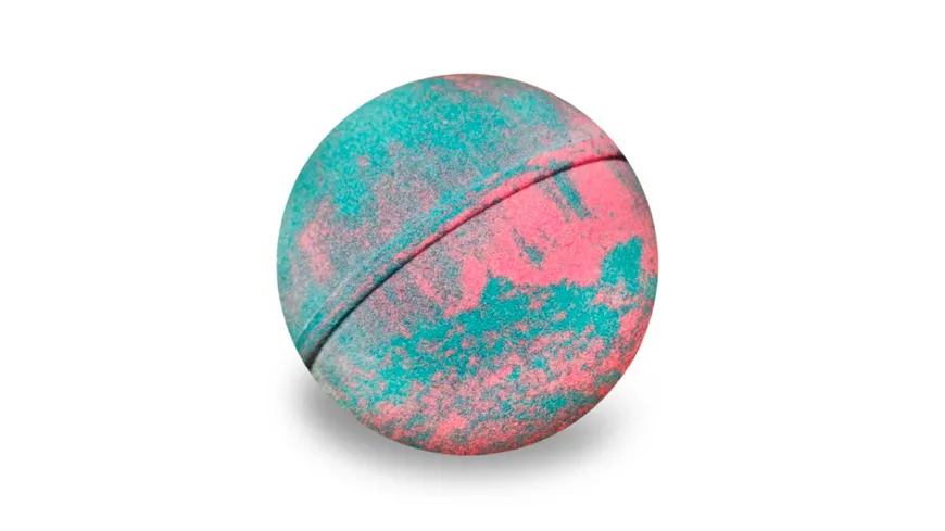 CRAZE - INKEE Mermaid Badekugel mit Erdbeerduft - mit Überraschung (1 von 6 Saugnapf-Figuren) 80 g