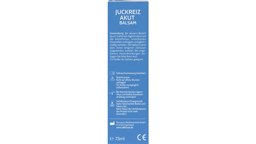 SALTHOUSE® Totes Meer Therapie Juckreiz Akut Balsam 75 ml