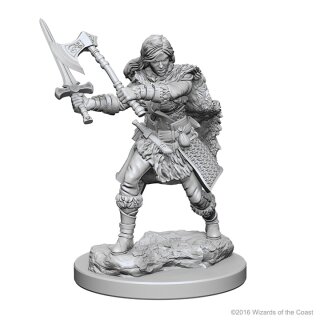 Human Female Babarian: D&D Nolzurs Marvelous Unpainted Minis
