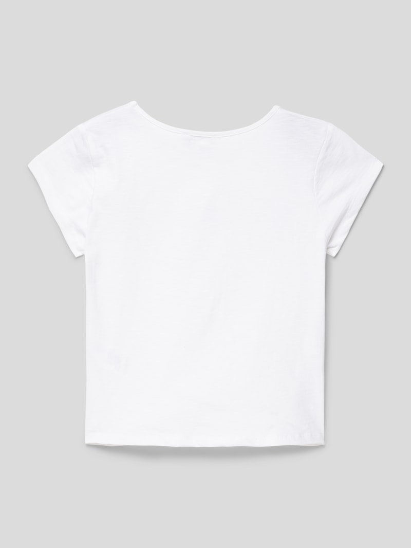 T-Shirt mit Statement-Print in weiß