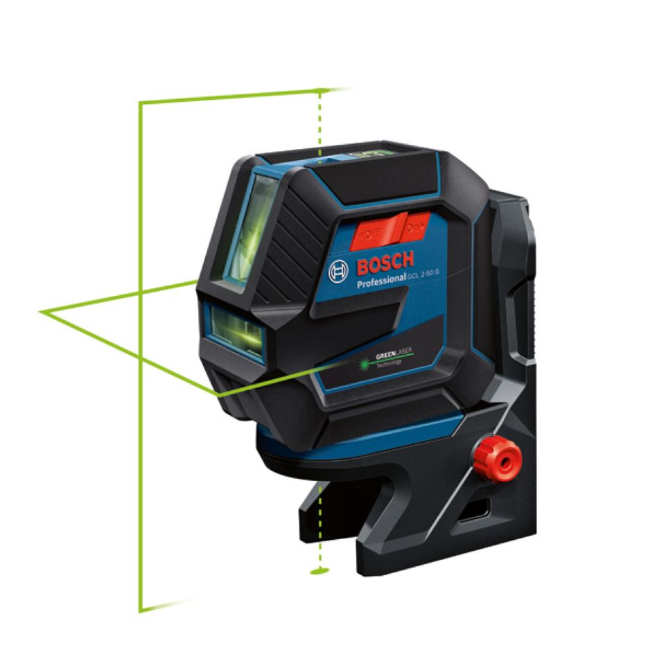 Bosch Blue 0601066M01 GCL 2-50 G Kombilaser Grøn med Punktlaser og Linjelaser + Stativ BT150
