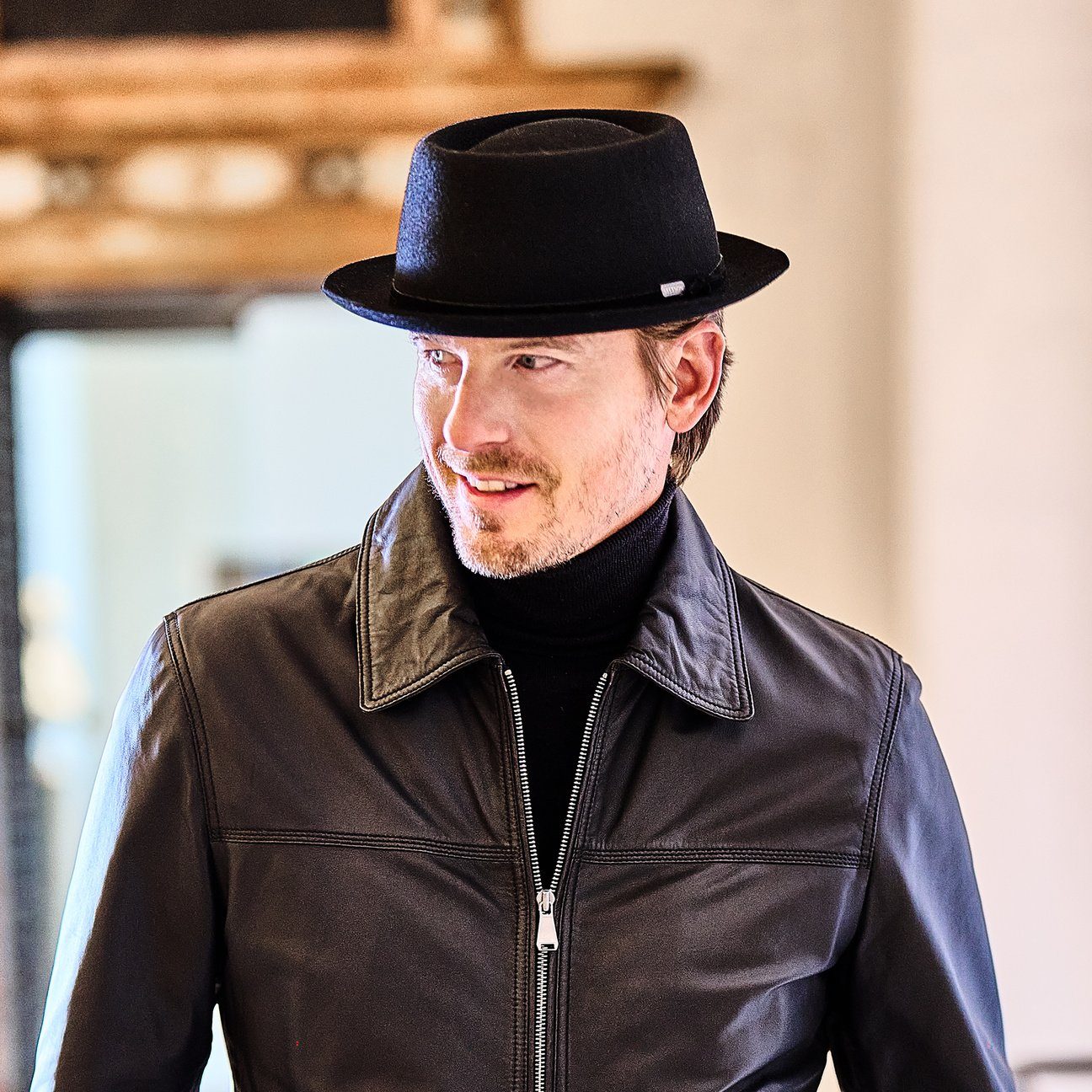 Stetson Fedora (1-St) Wollfilzhut mit Futter