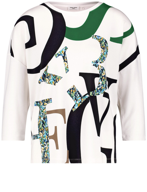 3/4 Arm Shirt mit Lettering