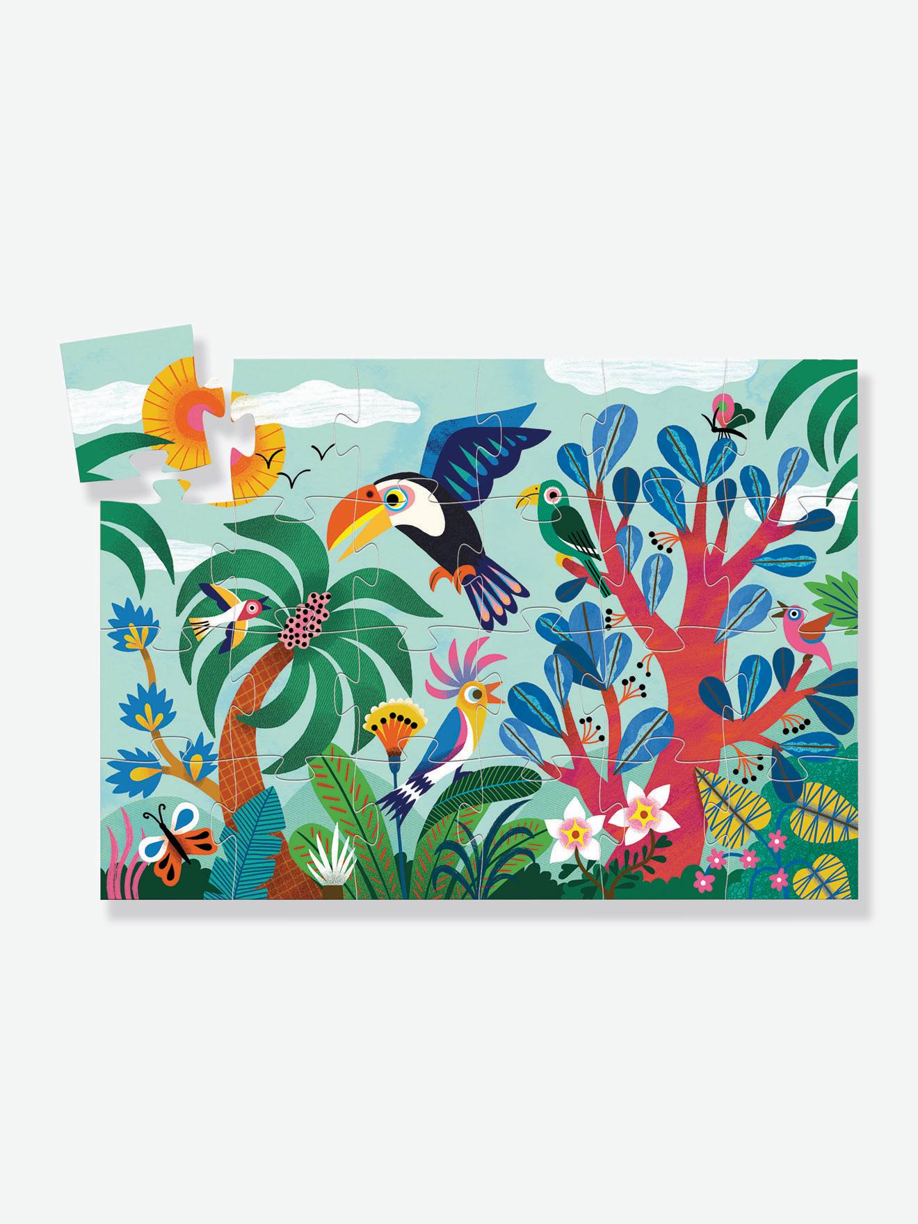 Puzzle 24 pièces Coco le Toucan DJECO bleu