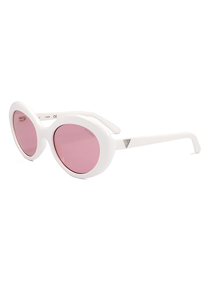Guess Damen-Sonnenbrille in Weiß günstig kaufen 55