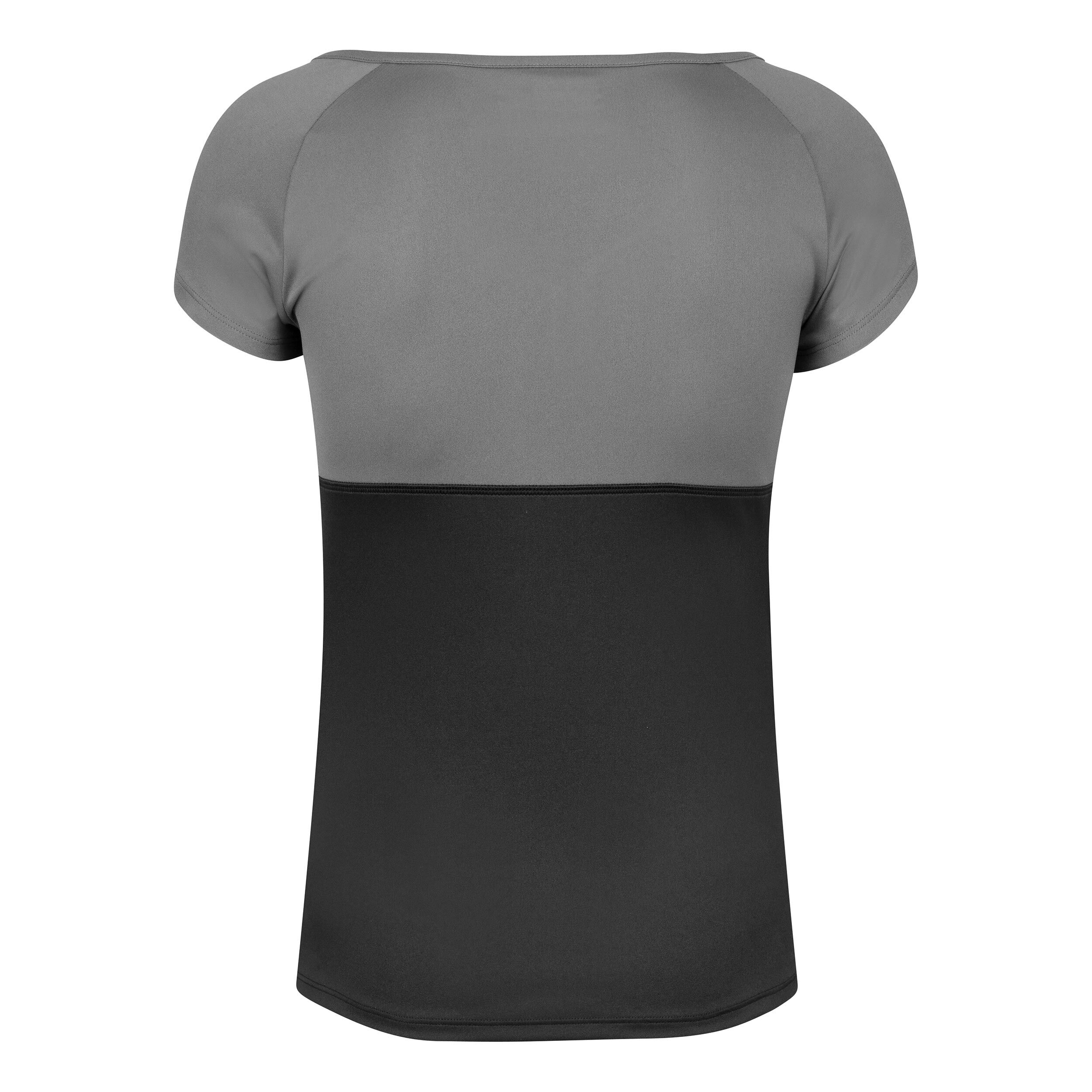Play Capsleeve T-Shirt Damen - Schwarz, Grau