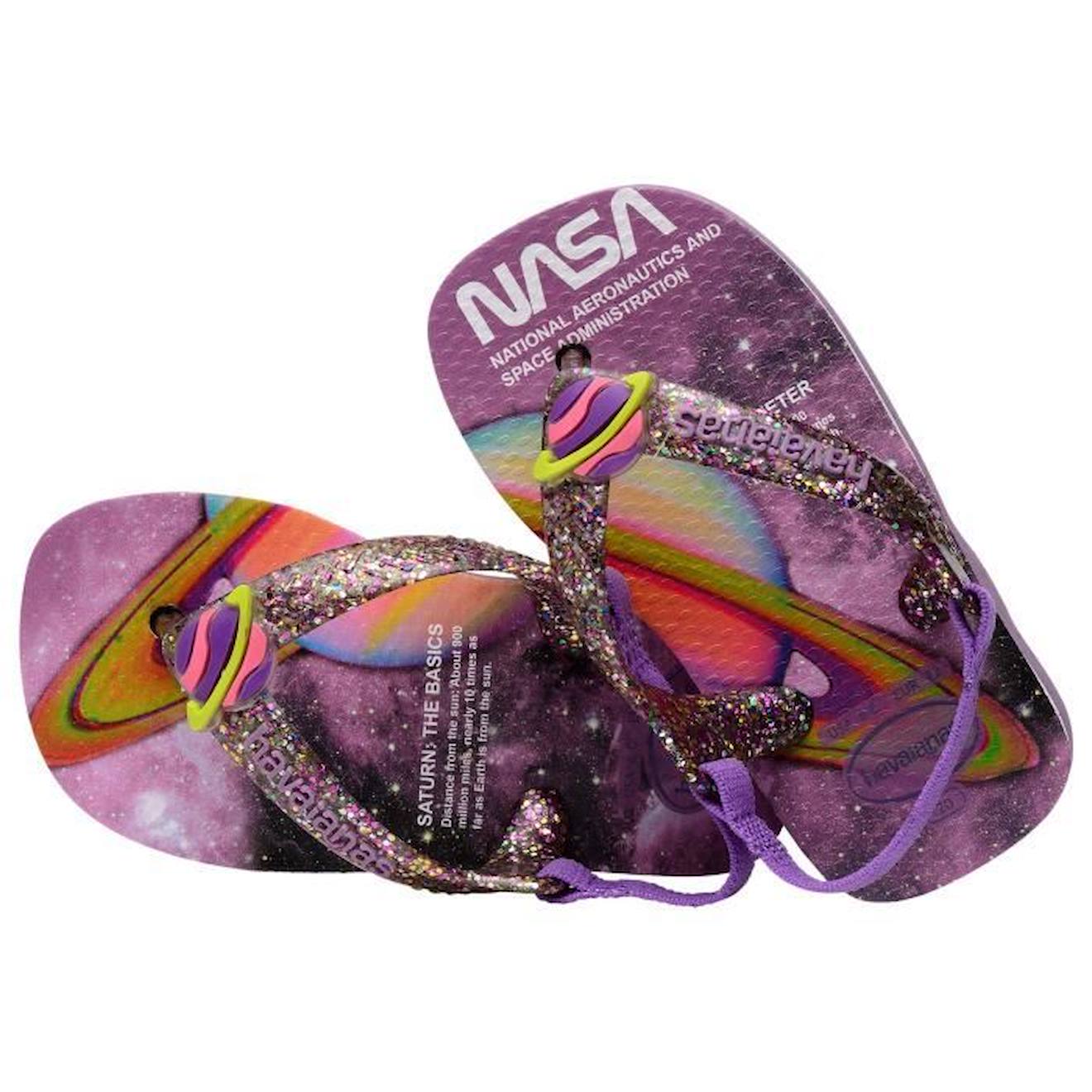 Tong Enfant Havaianas Nasa violet