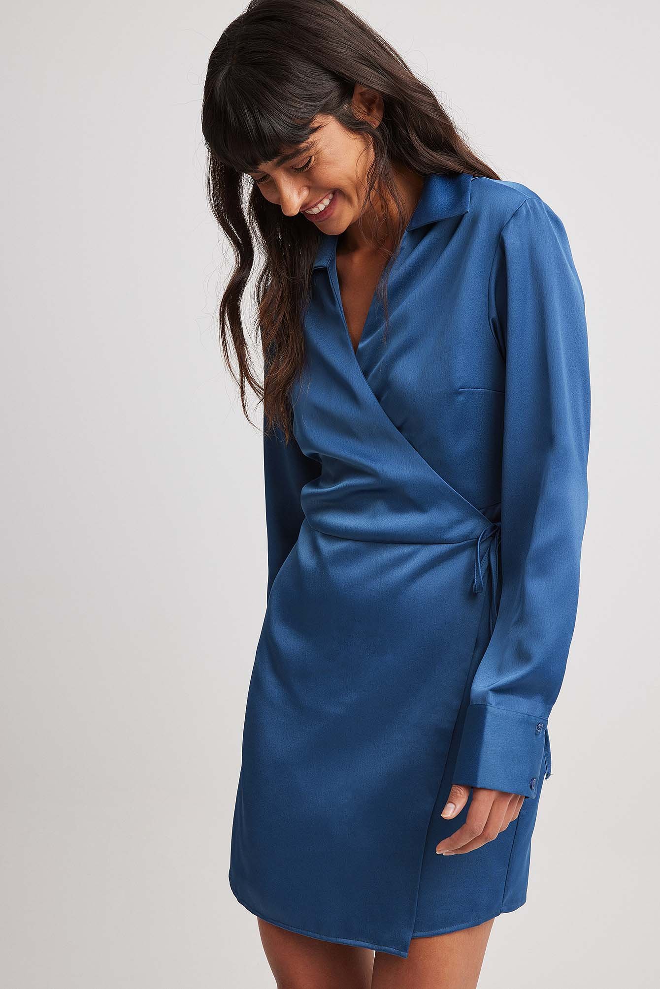 Mini-Shirt-Kleid mit Taillenschnürung