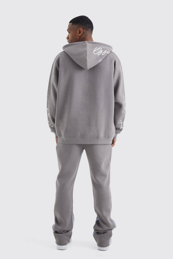 Slim-Fit Schlag-Jogginghose mit Einsatz