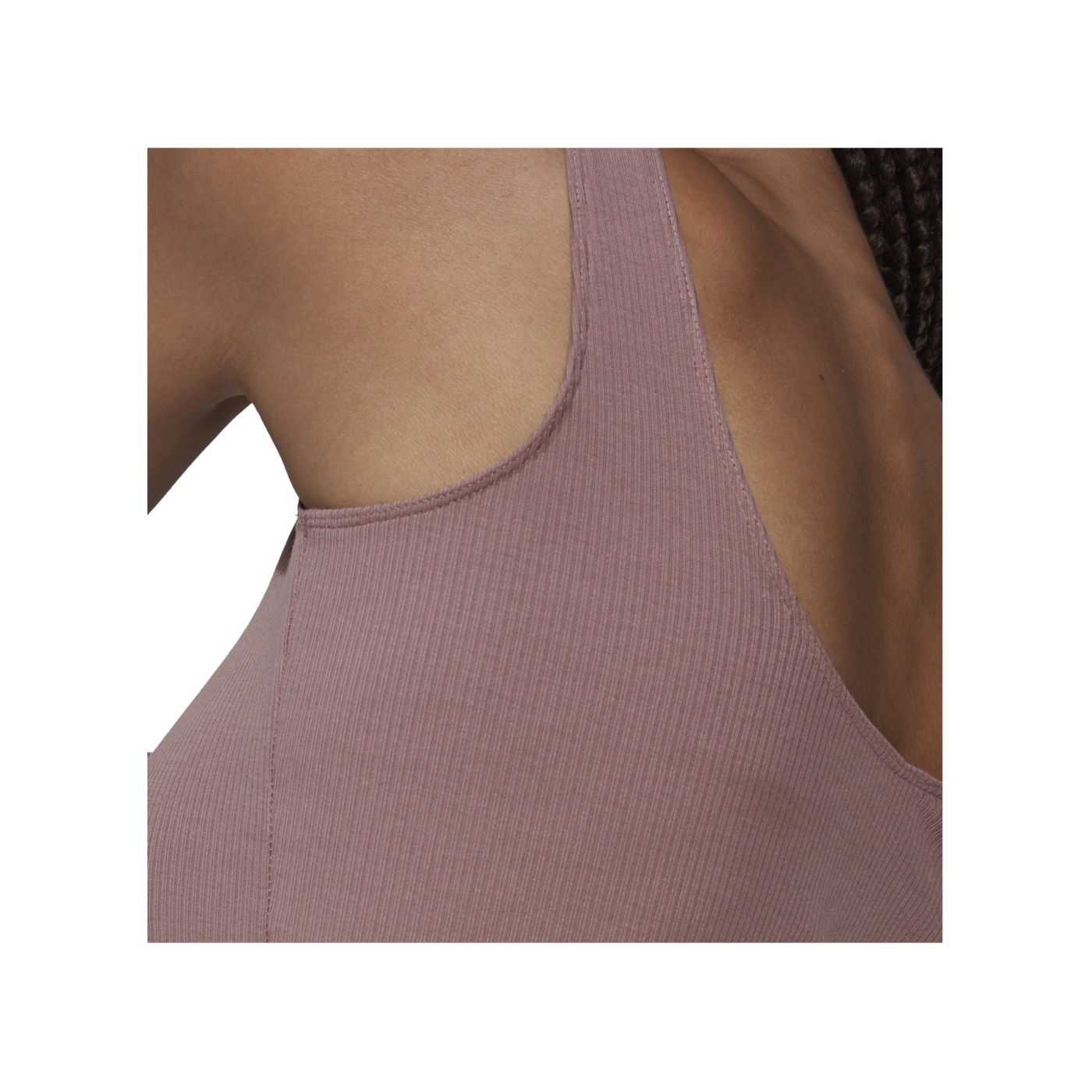 adidas New Rib Crop Top Damen Schwarz