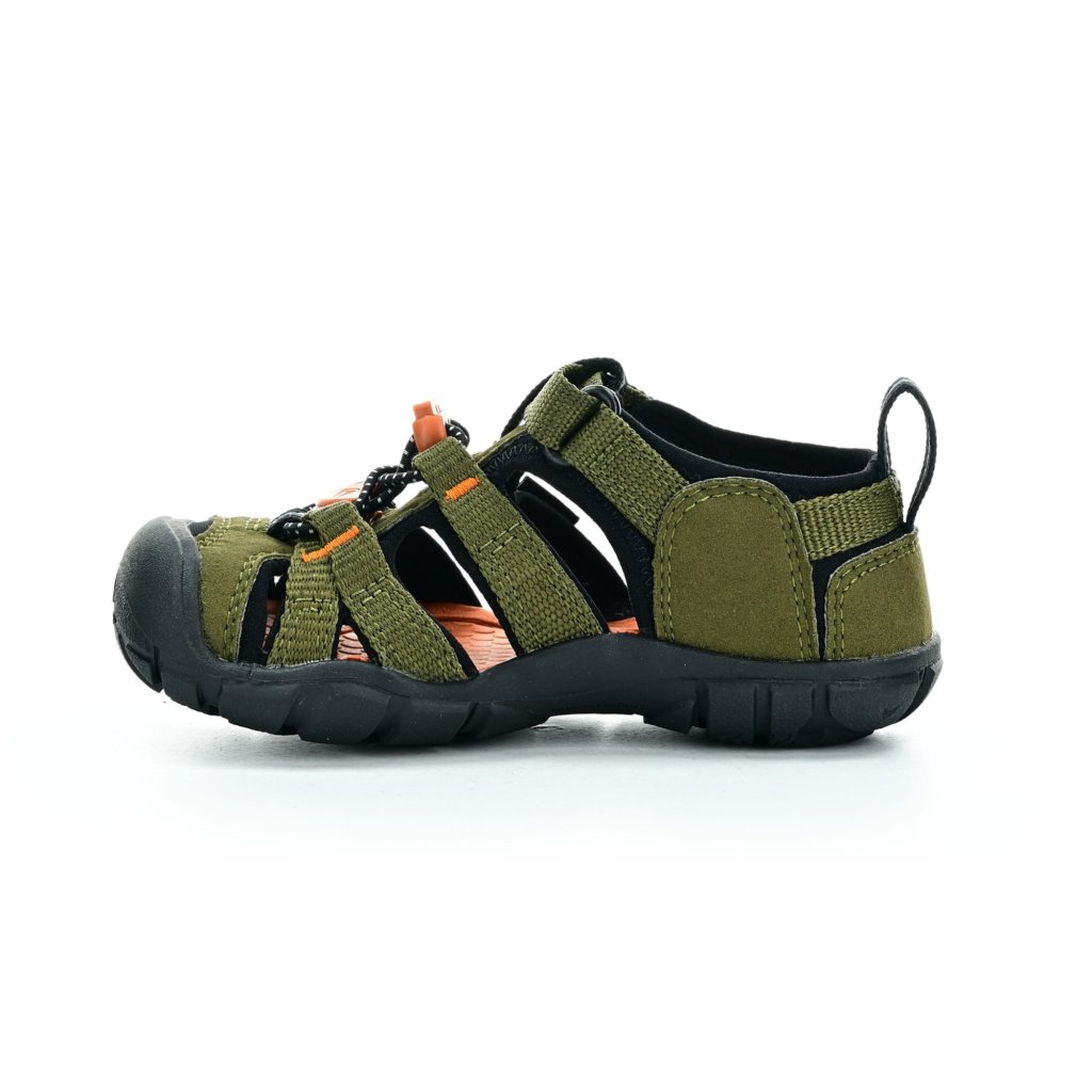Keen Seacamp Dark Olive/Gold Flame (CNX) Sandalen