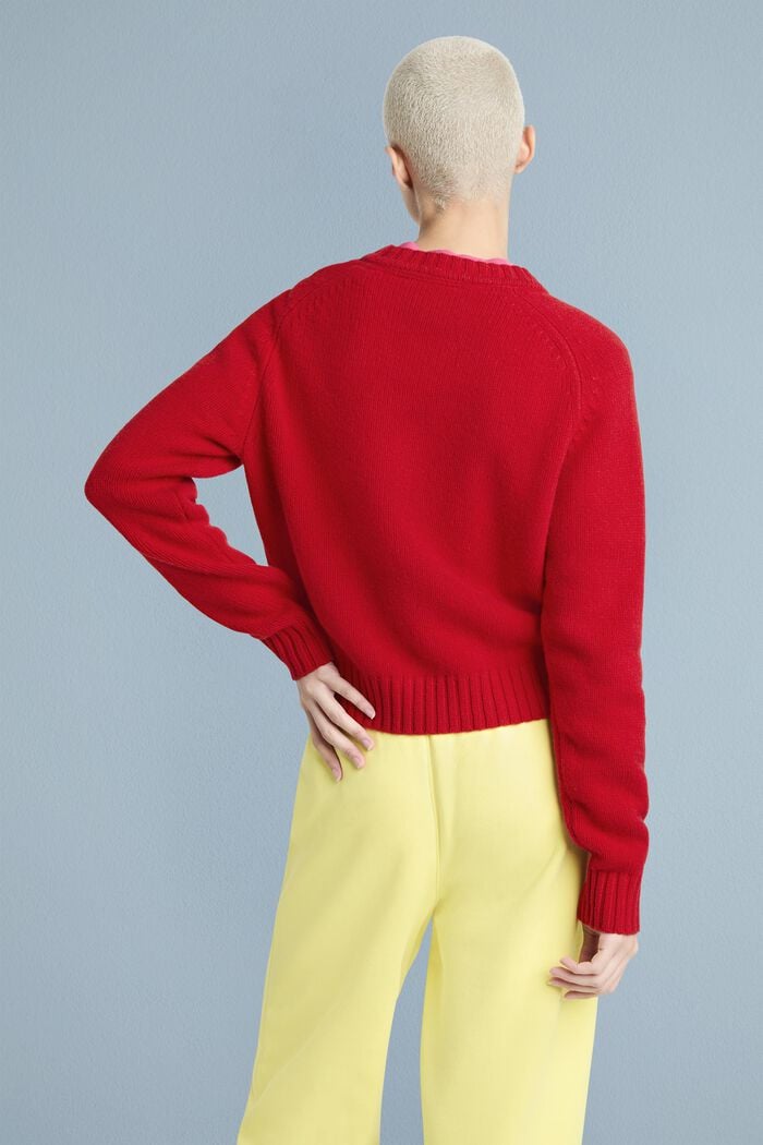 Logo-Pullover aus Wolle und Kaschmir