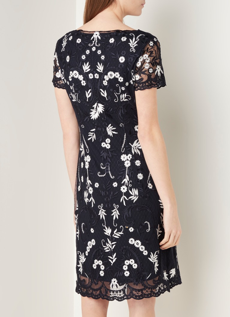 Phase Eight  Floris midi jurk met overlay van kant
