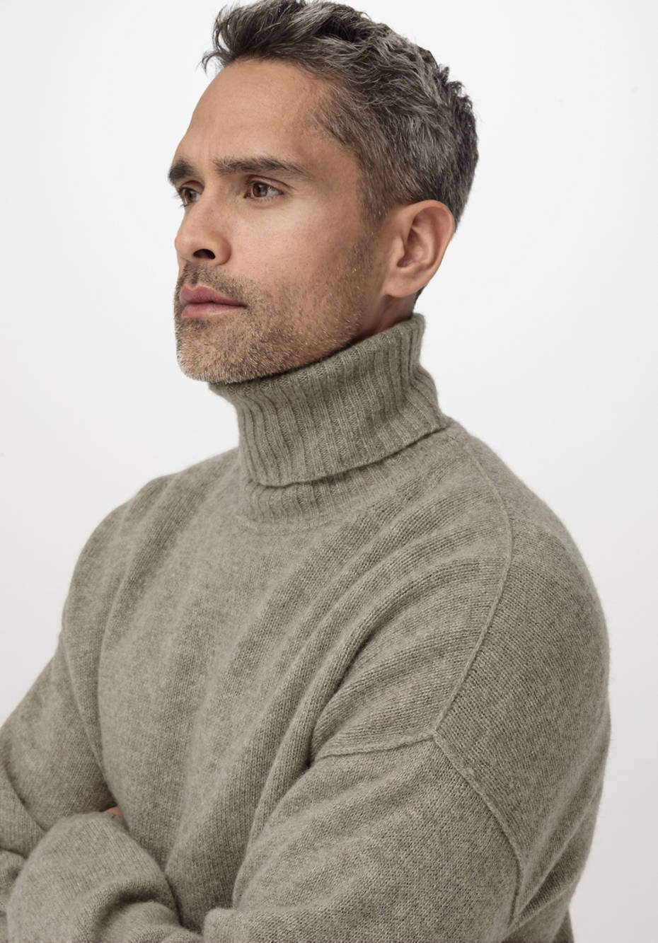 Rollkragen-Pullover aus reinem Yak