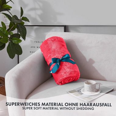 Wohndecke Grace, aus flauschigem Flanell, verschiedene Größen und Farben, Karat