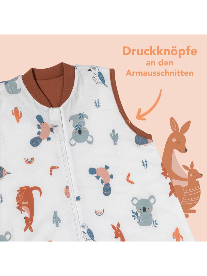 Schlummersack Babyschlafsack, 1.0 TOG in Braun günstig kaufen
