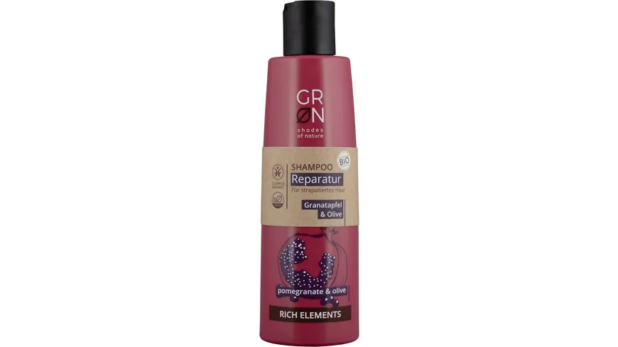 GRN [GRÜN] Shampoo Reparatur Granatapfel & Olive 250 ml