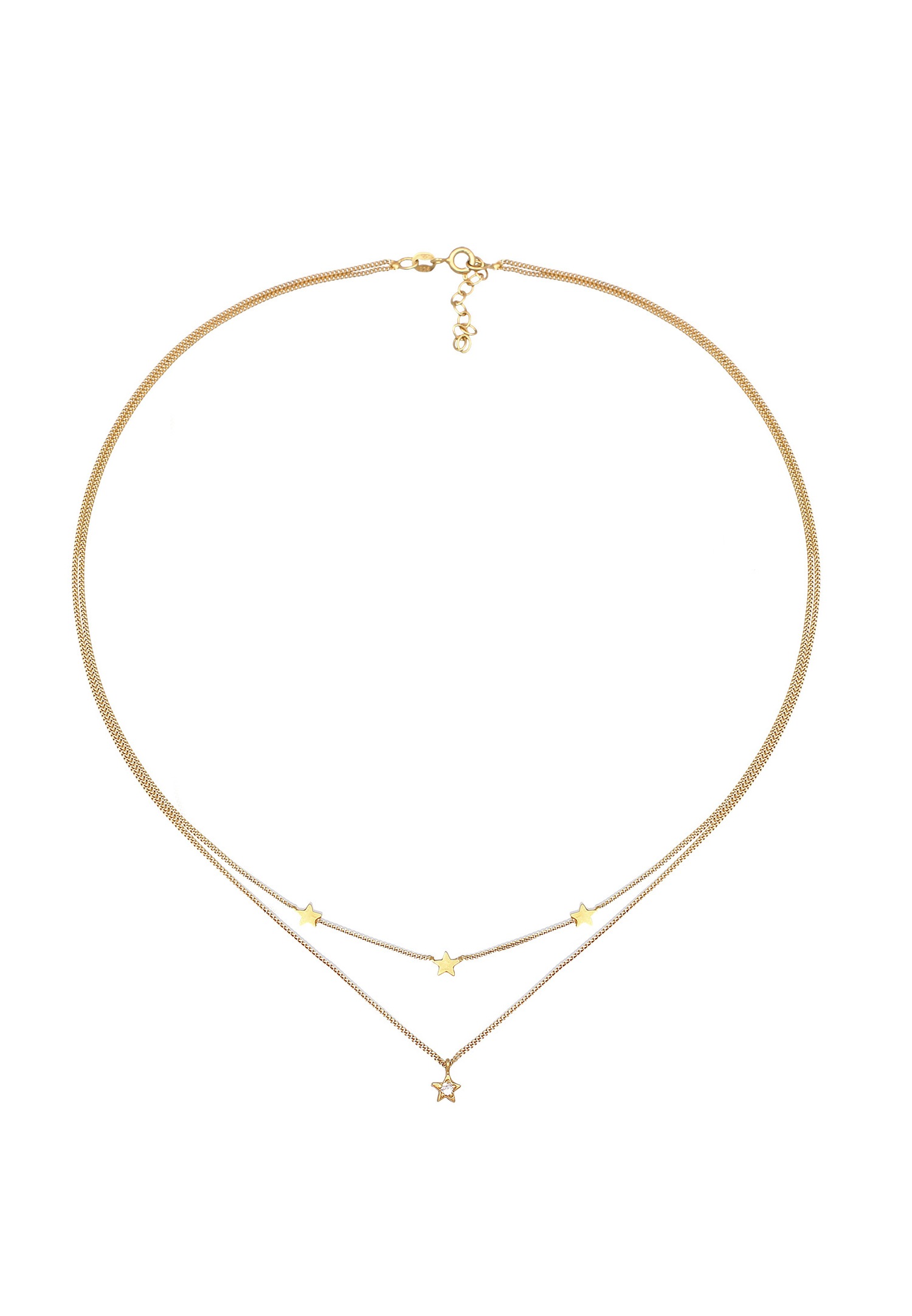 Pannolino da donna Elli con ciondolo a stella Astro e cristallo in argento sterling 925