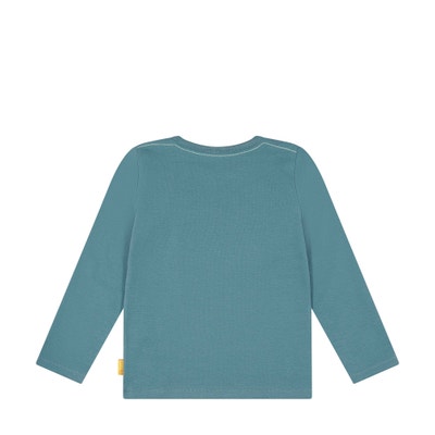 T-Shirt langarm, mittelblau für Jungs