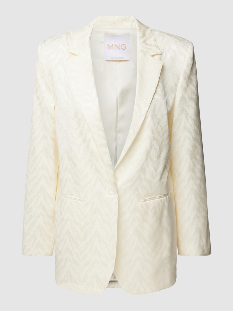 Blazer mit Allover-Muster Modell 'natalie' in offwhite