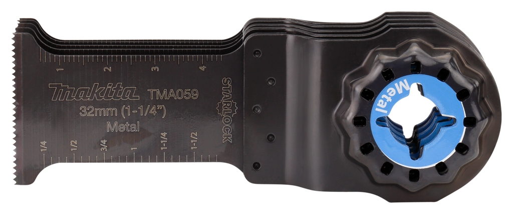 Accessori Makita B-64939-5 TMA059 Lama per sega a immersione 32 x 50 mm in acciaio, confezione da 5 pezzi