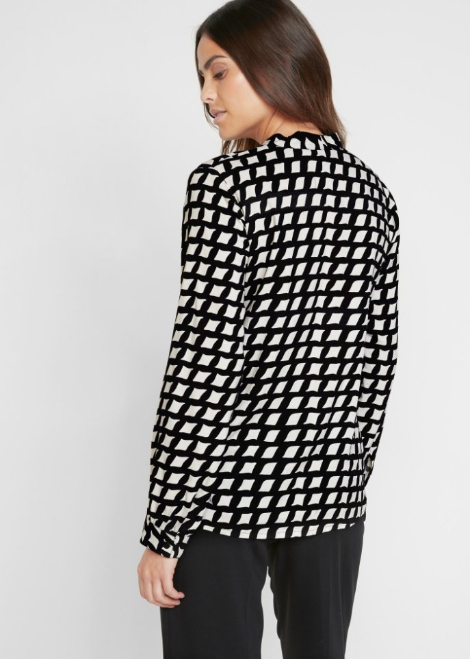 Satin Schlupfbluse